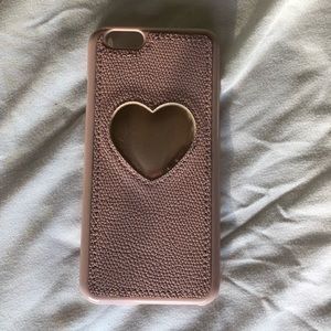 Pink iPhone 6 Case With Heart Detailing